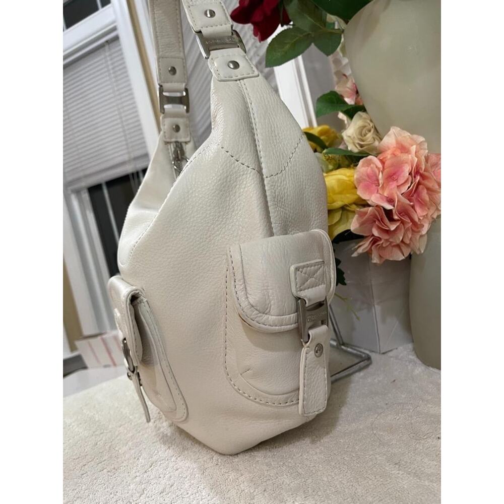 MICHAEL KORS brookville pocket shoulder hobo off-white bag purse (pu3000 - Picture 2 of 11
